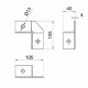 ТМС Strut 2D Угловой элемент 2+2/90° (pg) 100x100мм