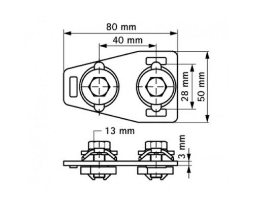 BIS RapidRail T-соединитель профиля