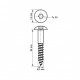 BIS RapidRail Шуруп Torx TX30 6×40мм
